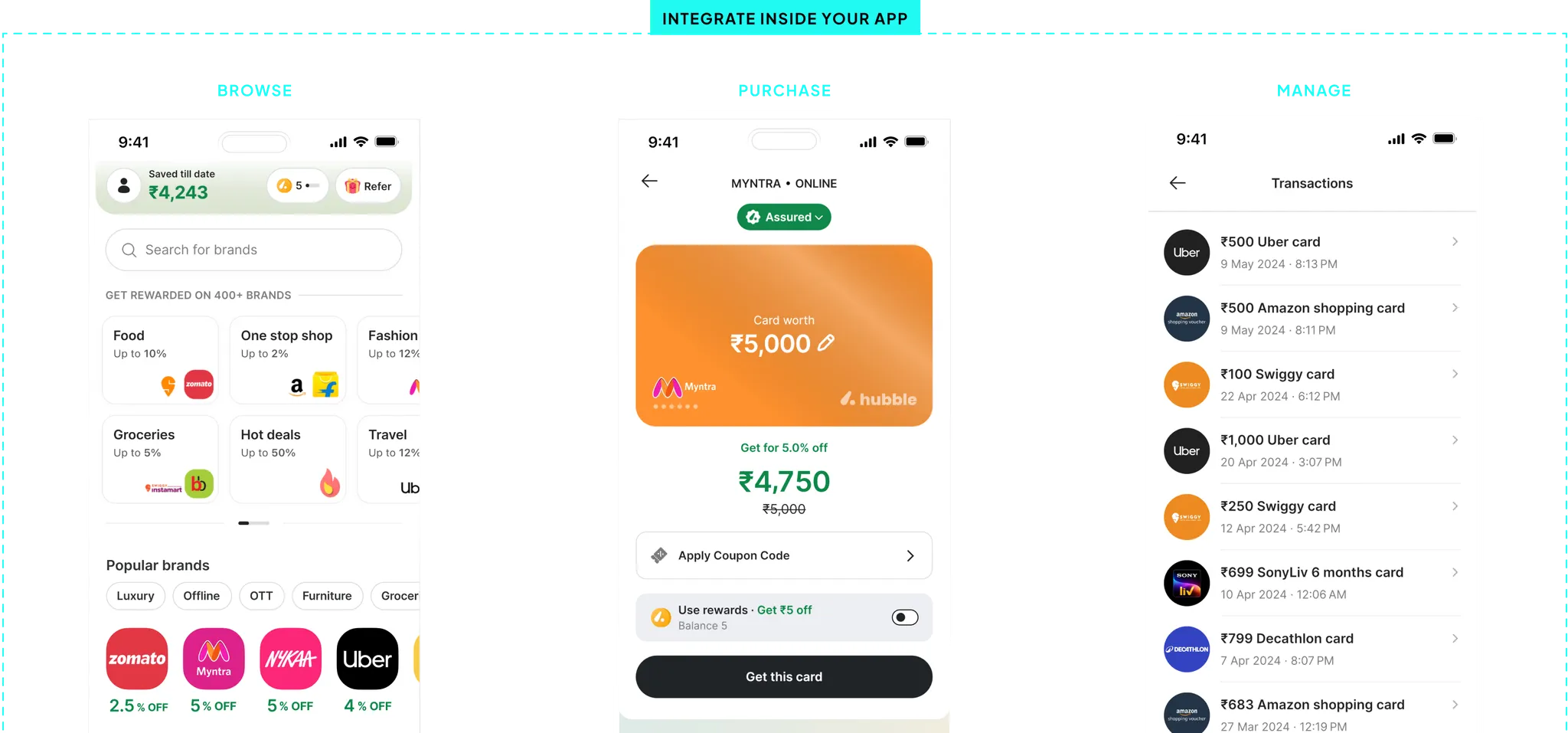 Launch a Rewards Store with Hubble SDK